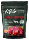 Kudo Red Meat, Vegetables Medium and Maxi Adult hidegen sajtolt száraztáp vörös húsokkal 3kg