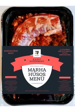 BarfMagyarország nyerseledel Egész csontos BARF menü marhából 500g