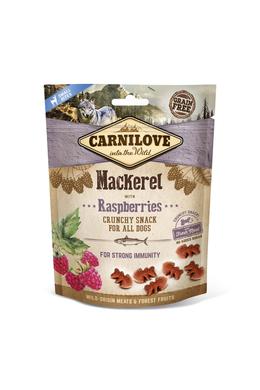 CARNILOVE DOG SMALL CRUNCHY SNACK MAKRELA , RASPBERRY- MARKÉLA HÚSSAL ÉS MÁLNÁVAL 200G