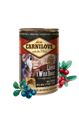 CarniLove  Adult Lamb &amp; Wild Boar Can - Bárány és Vaddisznó Hússal konzerv 400gr