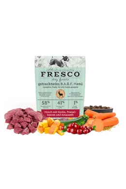 Fresco szárított BARF Komplett Menü - Szarvas 1 kg
