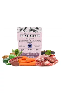 Fresco szárított BARF Komplett Kölyök/Junior Menü - Bárány 1 kg