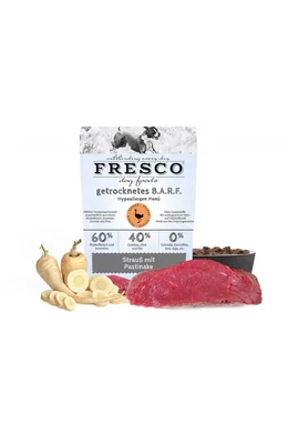 Fresco szárított BARF Hipoallergén Menü - Strucc 1 kg