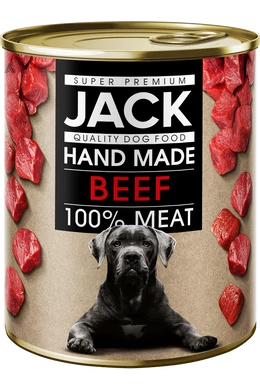 Jack Superpremium Konzerv 100% marhahús 800g kutya