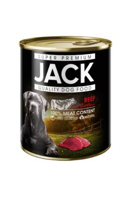 Jack Superpremium Konzerv 100% marhahús 800g kutya
