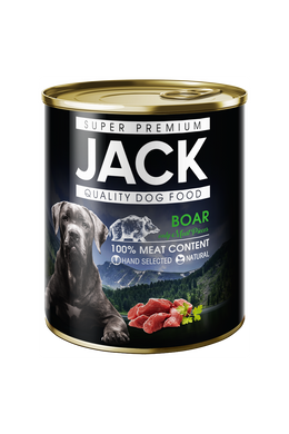 Jack Superpremium Konzerv 100% vadhús 800g kutya