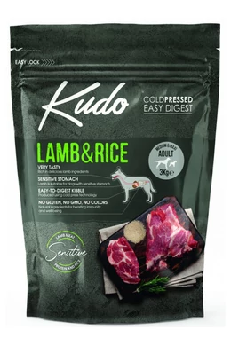 Kudo felnőtt Medium&amp;amp;Maxi hidegen sajtolt száraztáp báránnyal 3kg