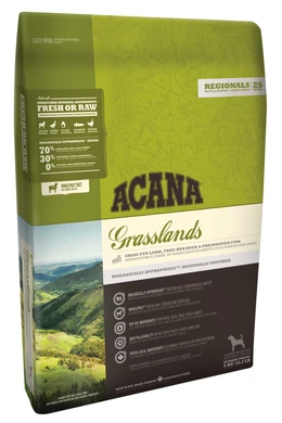 Acana Grasslands Dog - Gabonamentes szárazeledel báránnyal, kacsával és pulykával 6kg