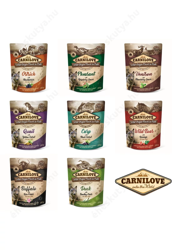 Carnilove tasakos paté pástétom mix 2,1kg