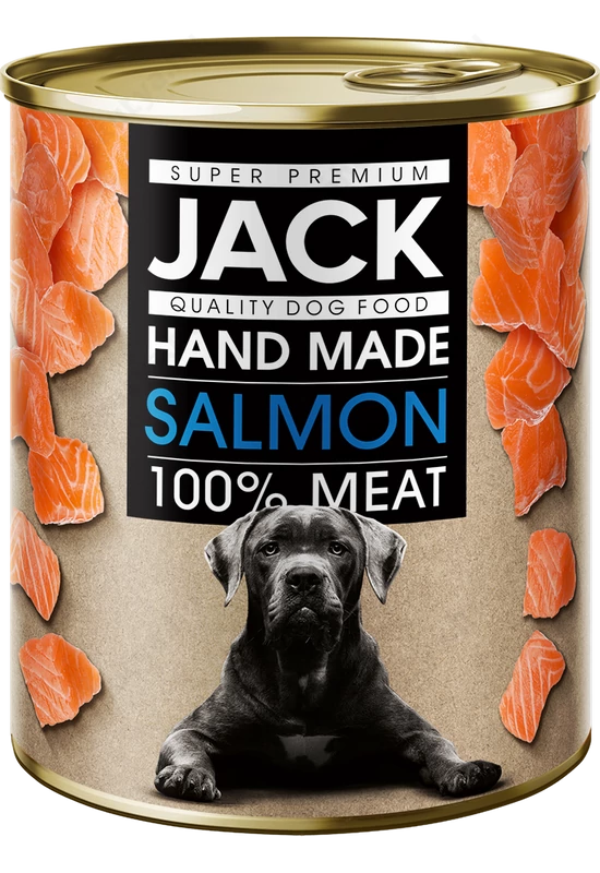 Jack Superpremium Konzerv 100% lazac 800g kutya