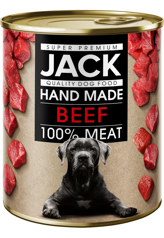 Jack Superpremium Konzerv 100% marhahús 800g kutya