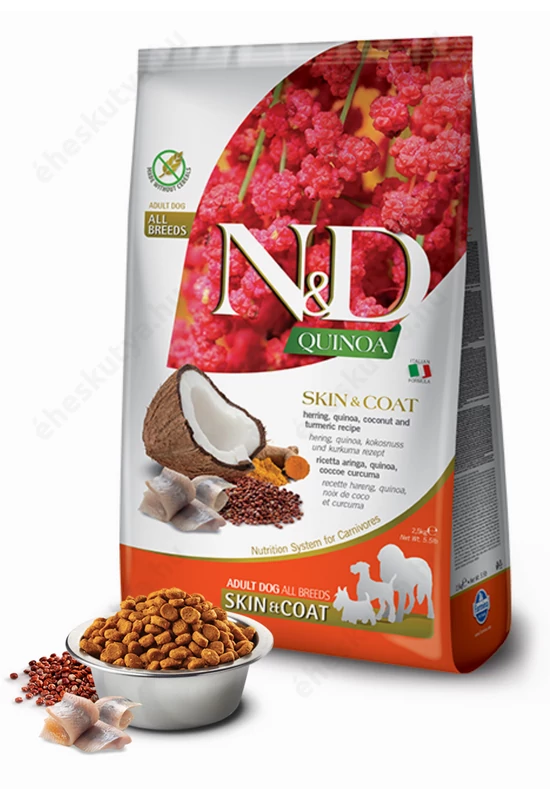 N&D gabonamentes száraztáp bőr és bunderegeneráló kóstolócsomag 3,2kg