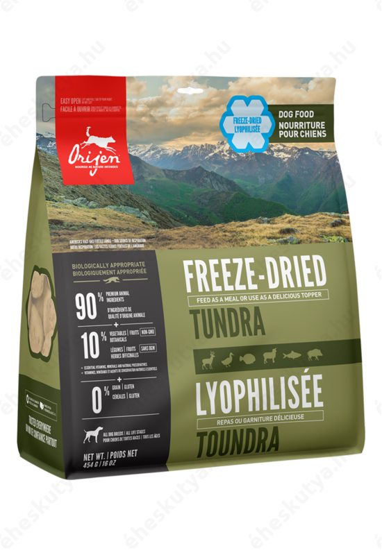 Orijen Tundra - Fagyasztva szárított eledel 170g