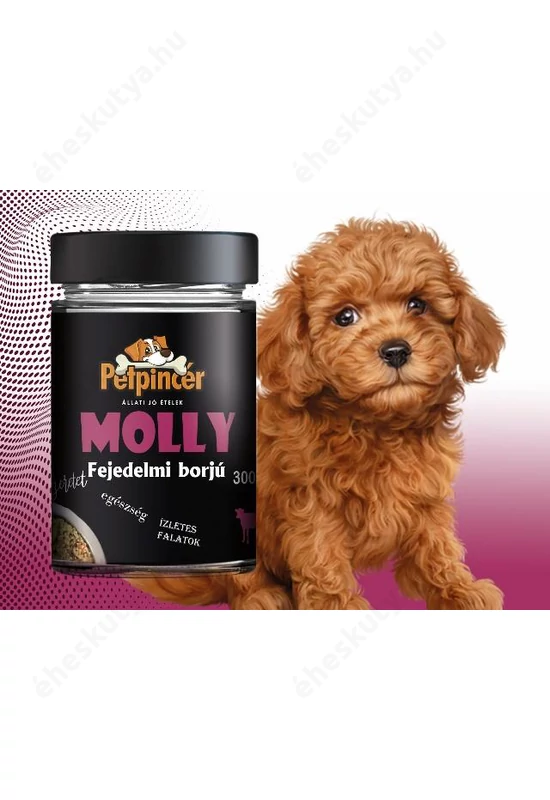 PetPincér előfőzött nedveseledel - MOLLY EXTRA Fejedelmi borjú 300g