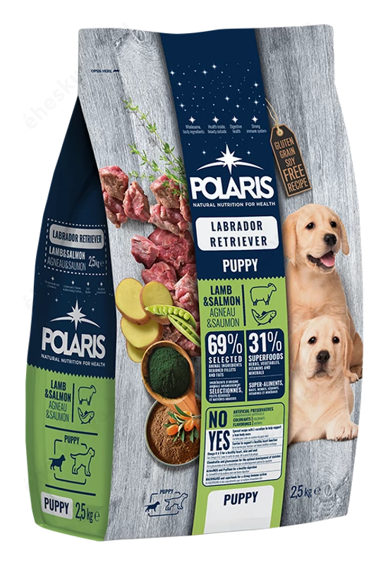 Polaris Junior Labrador Retriever Gabonamentes száraztáp Bárány-Lazac 12kg