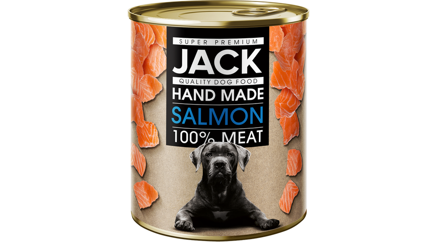 Jack Szuperpremium Konzerv 100% lazac 800g kutya