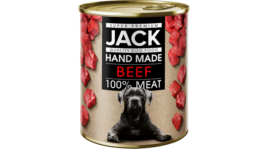 Jack Szuperpremium Konzerv 100% marhahús 800g kutya Jack Szuperpremium Konzerv 100% marhahús 800g kutya