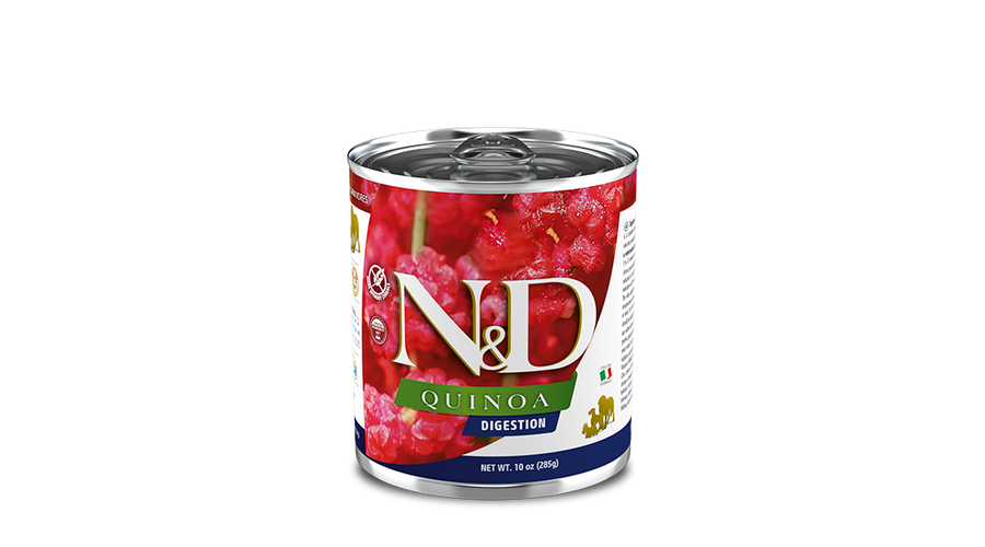 N&D Quinoa Gabonamentes nedveseledel konzerv emésztéssegítő 285g