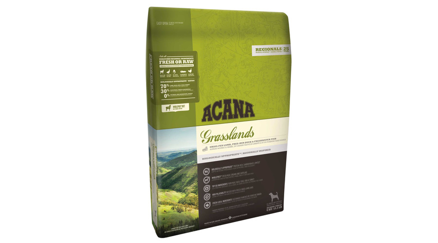 Acana Grasslands Dog - Gabonamentes szárazeledel báránnyal, kacsával és pulykával 2kg Acana Grasslands Dog - Gabonamentes szárazeledel báránnyal, kacsával és pulykával 2kg