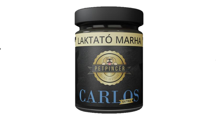 PetPincér CARLOS EXTRA 80 előfőzött nedveseledel - Laktató marha 300g PetPincér CARLOS EXTRA 80 előfőzött nedveseledel - Laktató marha 300g