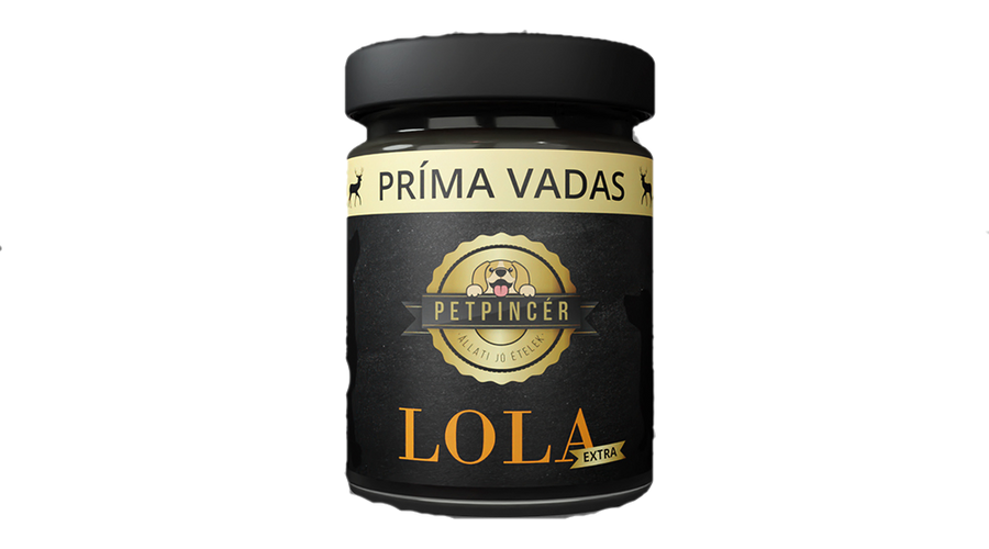 PetPincér LOLA EXTRA 80 előfőzött nedveseledel - Príma vadas 300g PetPincér LOLA EXTRA 80 előfőzött nedveseledel - Príma vadas 300g