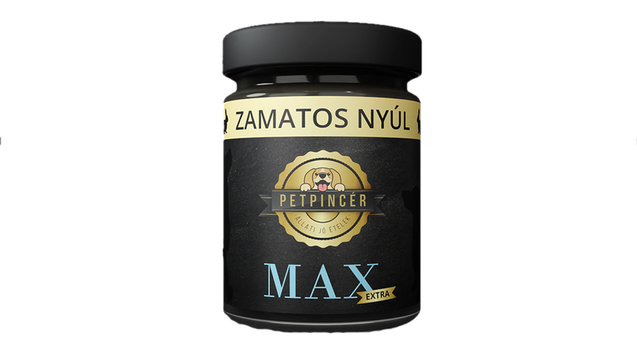 PetPincér MAX EXTRA 80 előfőzött nedveseledel - Zamatos nyúl 300g PetPincér MAX EXTRA 80 előfőzött nedveseledel - Zamatos nyúl 300g