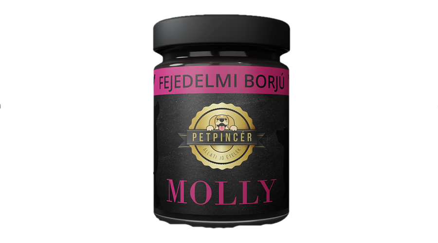 PetPincér előfőzött nedveseledel - MOLLY EXTRA Fejedelmi borjú 300g PetPincér előfőzött nedveseledel - MOLLY EXTRA Fejedelmi borjú 300g
