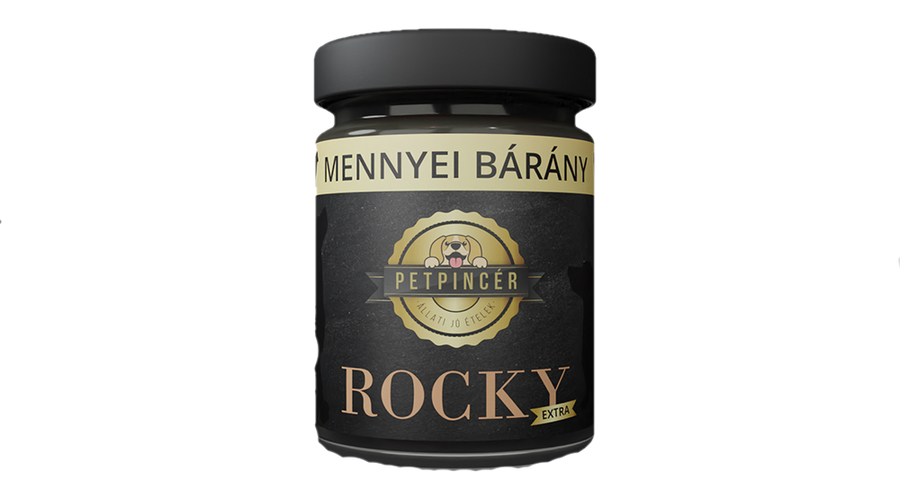 PetPincér ROCKY EXTRA 80 előfőzött nedveseledel - Mennyei bárány 300g
