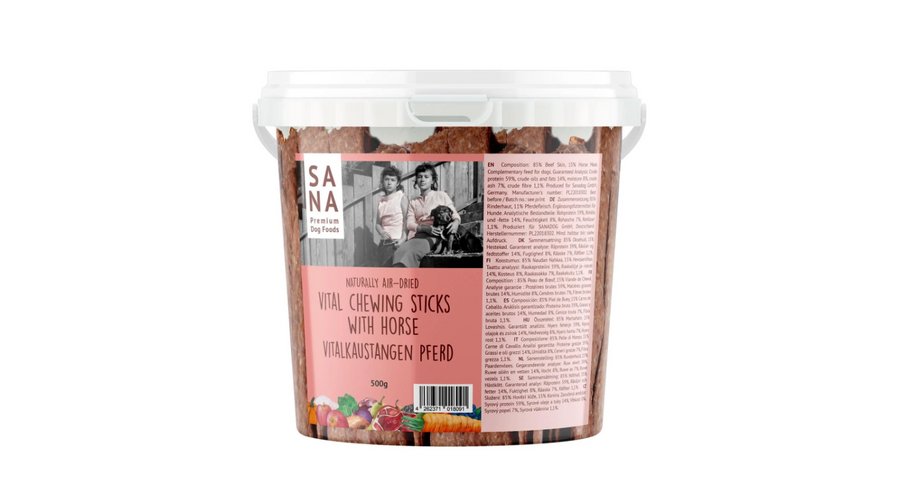 SANA Vital Sticks fogtisztító rúd - Lóhús és Marhabőr 500g